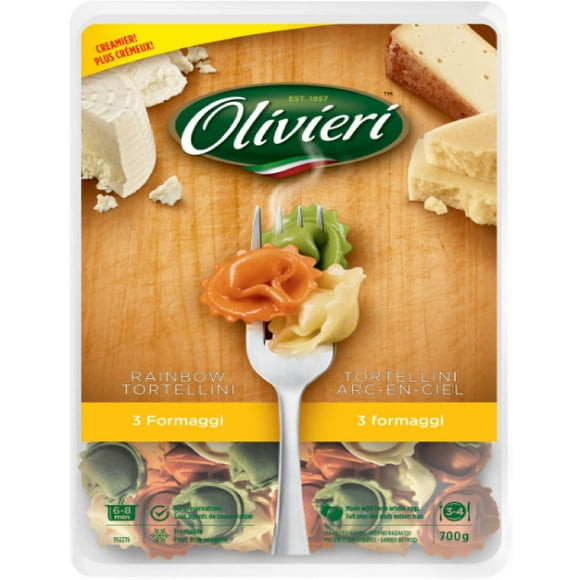 Olivieri Tortellini arc-en-ciel aux 3 formaggi 700g