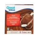 thumbnail image 1 of Great Value Dark Chocolatey Coated Vanilla Ice Cream Bars, 1 of 3