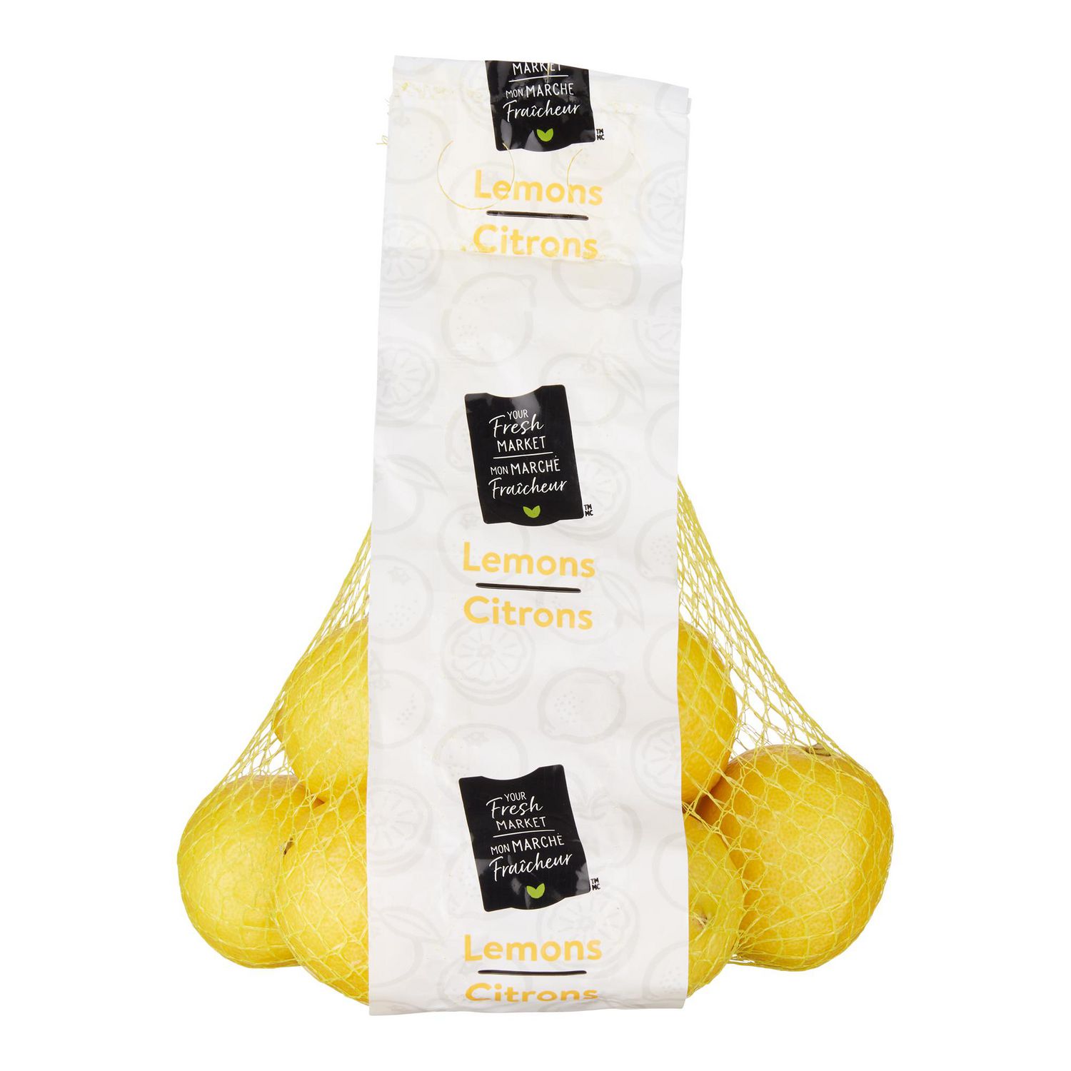 Lemons, Mon marché fraîcheur, Grappe de Citrons de 2 lb Centrée et Orientée vers l'Avant avec Croûte Jaune Texturée et Extrémités de Tiges Visibles; Agrumes Convenant au Zeste, à l'Écrasement pour Vinaigrettes, marinades Ou Limonade, Souvent Utilisés pour Ajouter de l'Acidité à la Pâtisserie et aux Boissons.