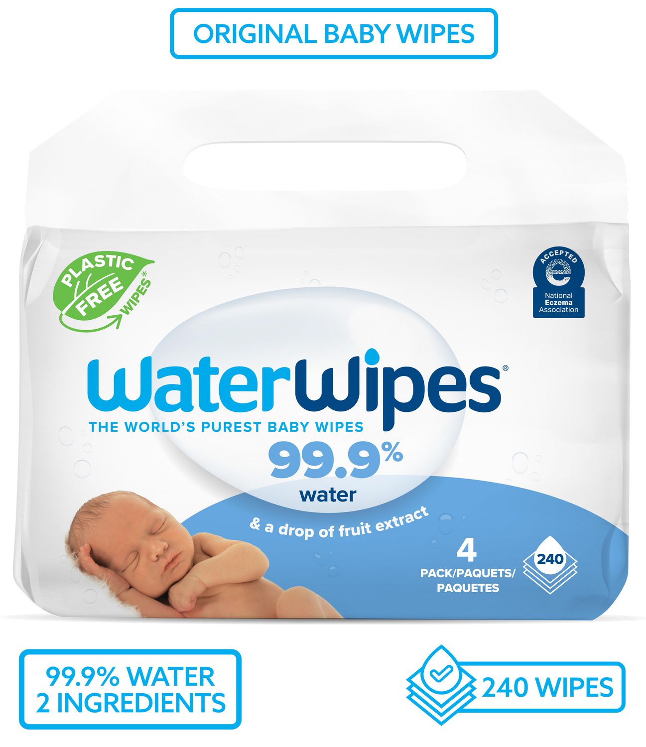 WaterWipes®, les lingettes pour peaux fragiles qui respectent le