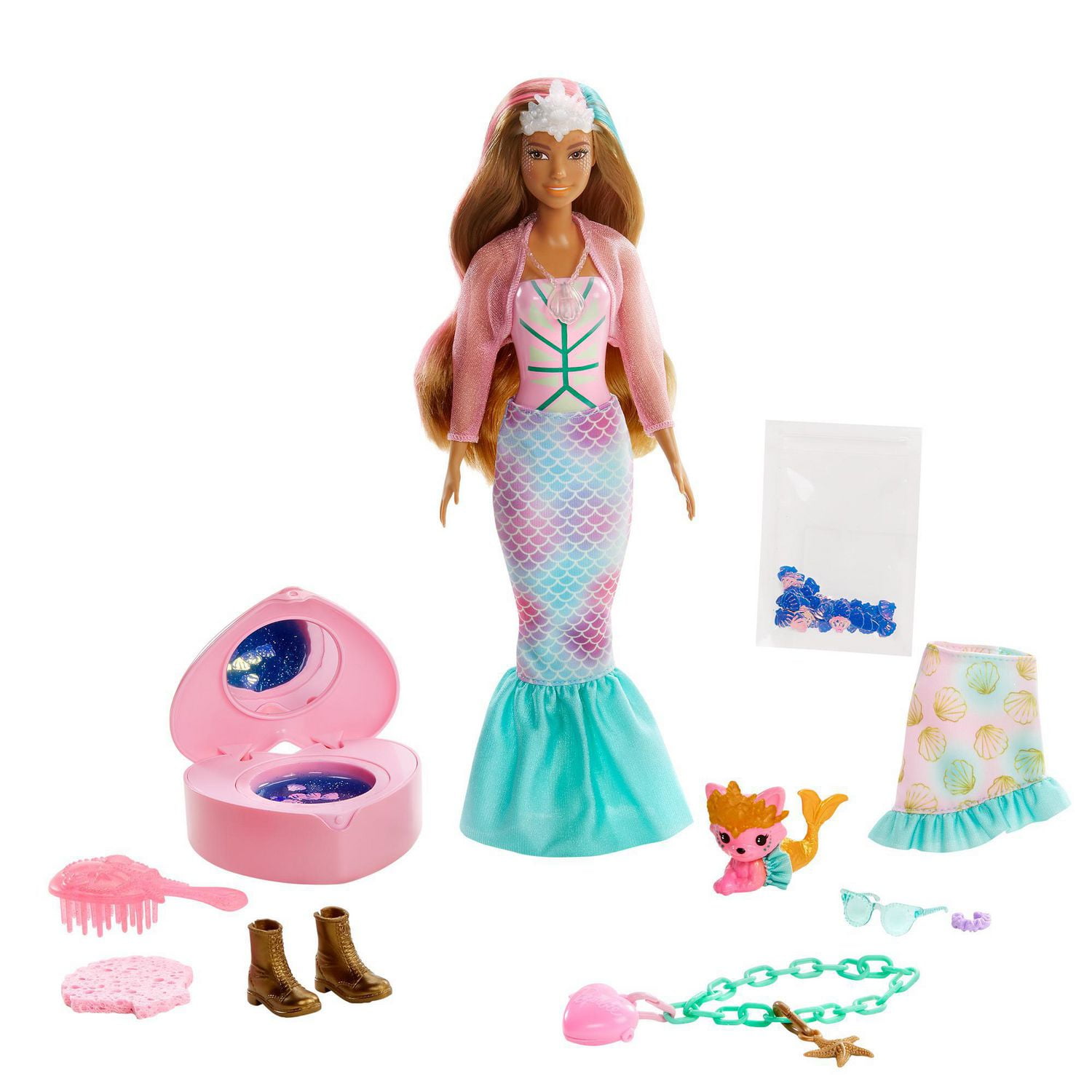 Barbie Color Reveal Peel Doll Set with 25 Surprises Including