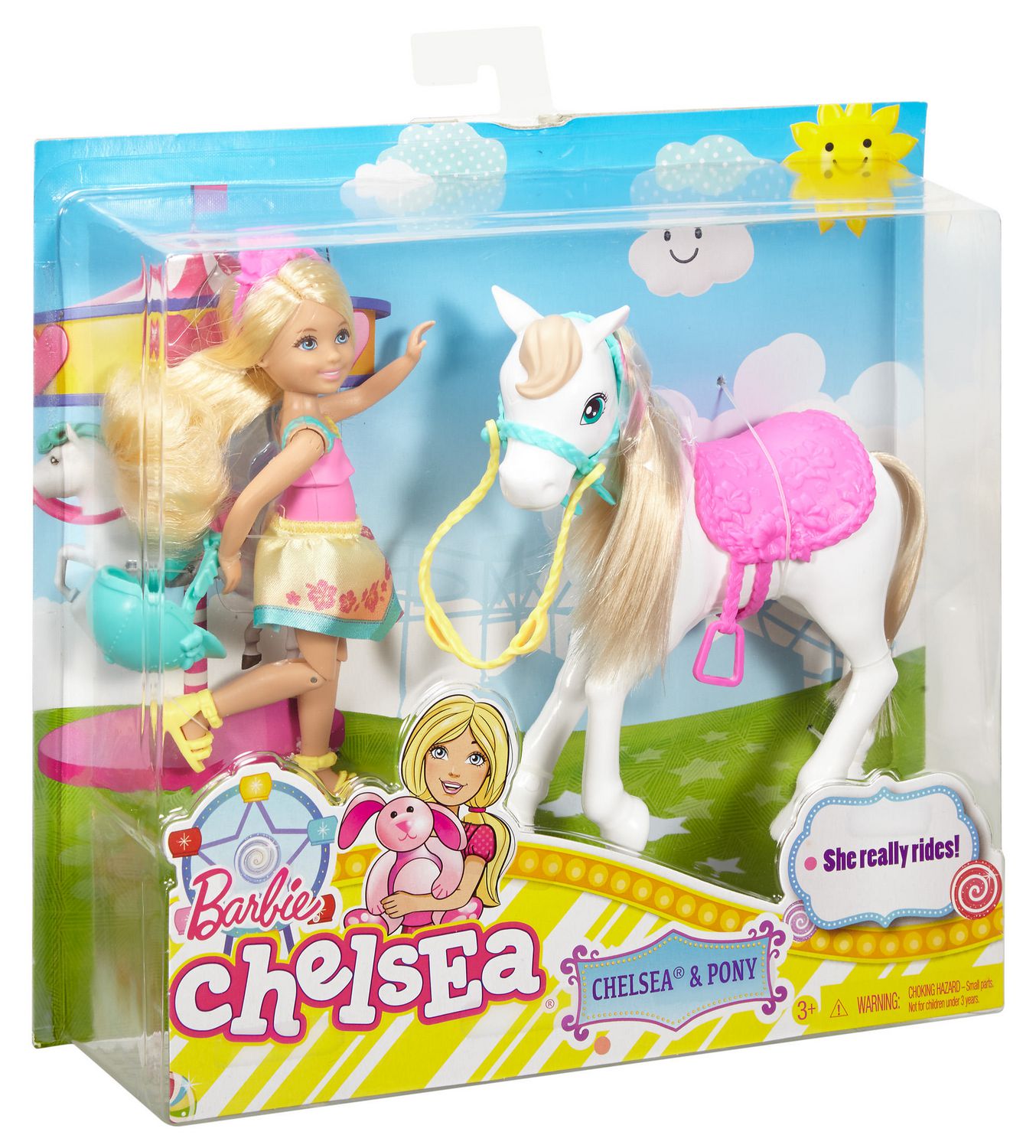 Barbie chelsea discount doll and pony