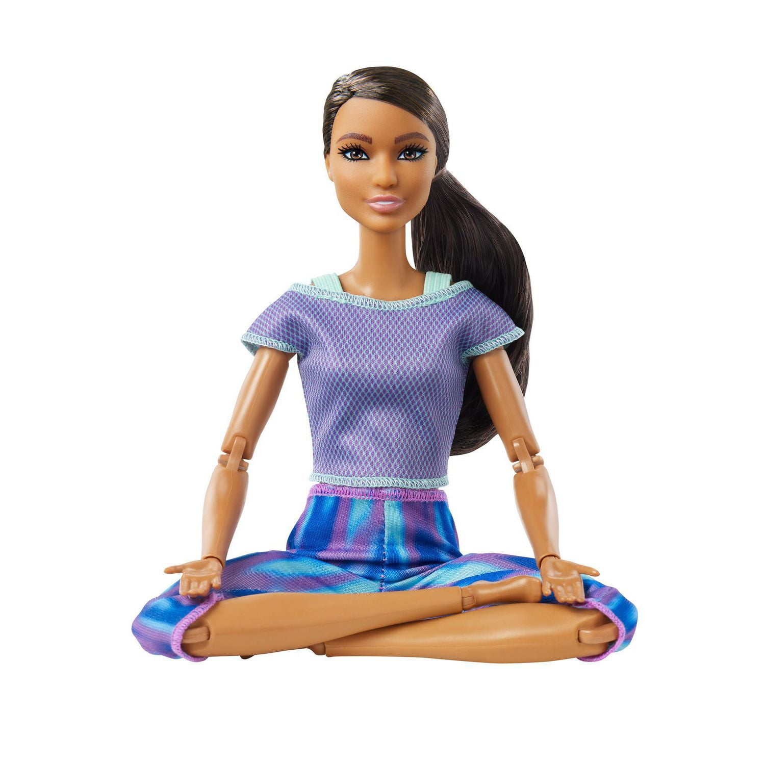 Barbie Made To Move Dolls With 22 Joints And Yoga Clothes, Floral