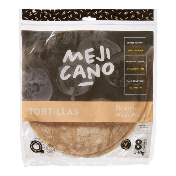 Mejicano 10” Whole Wheat Tortillas Walmart.ca