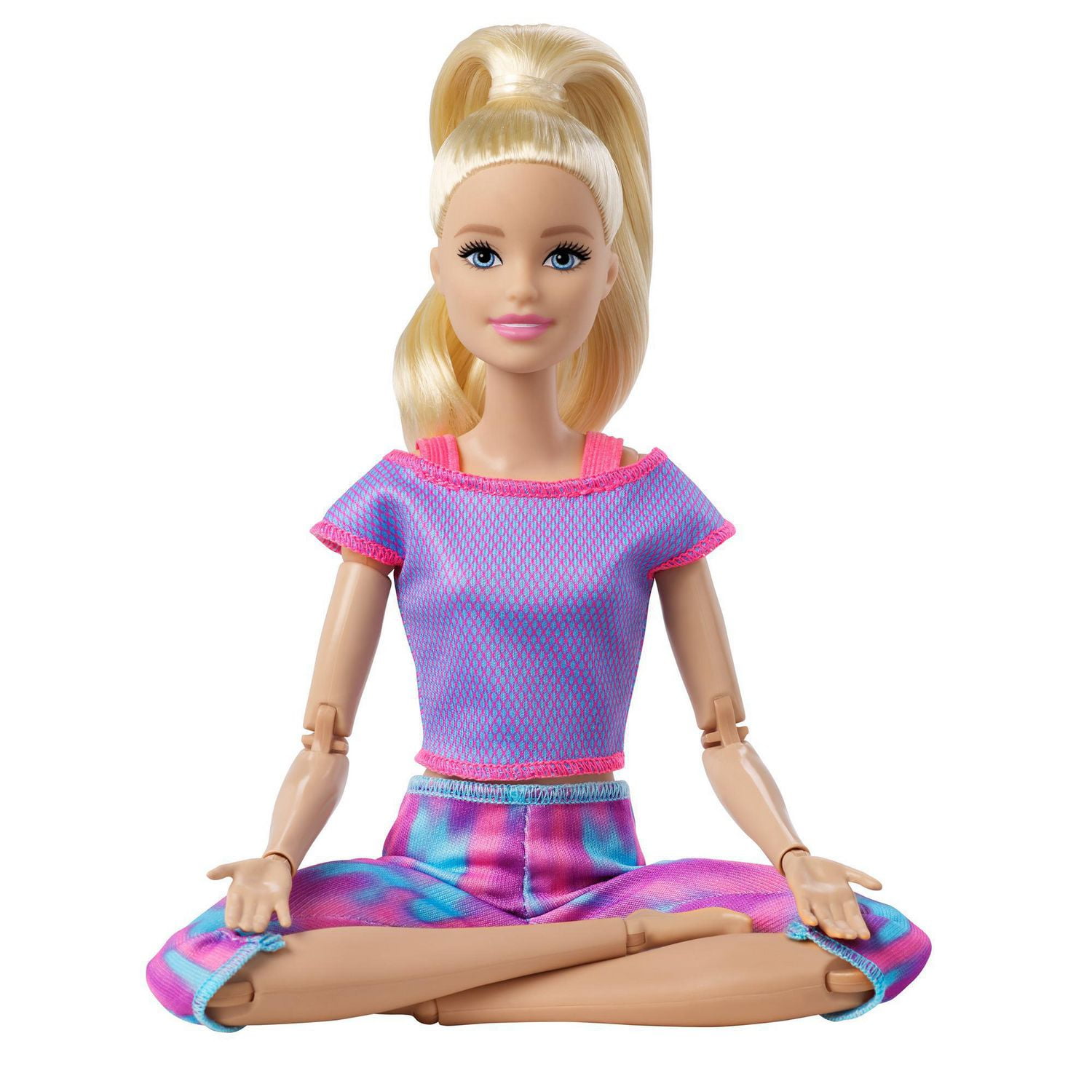 Barbie Looks Ken Doll with Black Hair Dressed in Purple Mesh Top and Pink  Trousers, Posable Made to Move Body