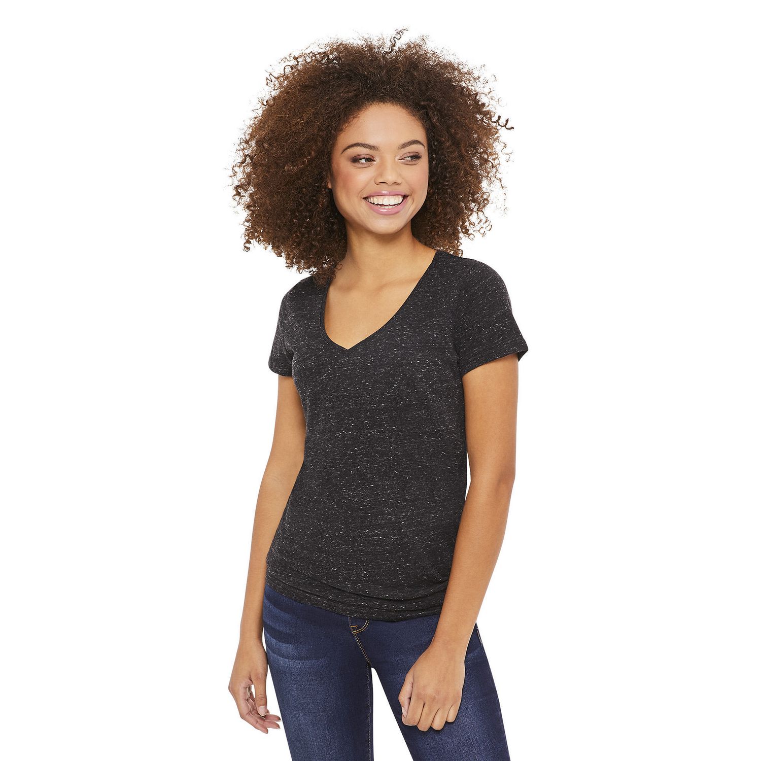 George Women's Short Sleeve V-Neck Tee | Walmart Canada