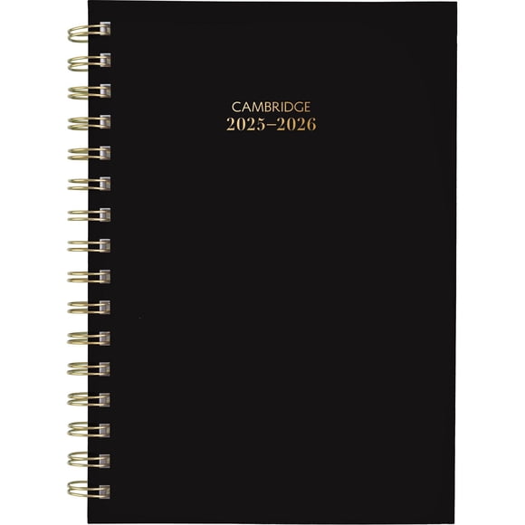 Cambridge® ClrBar Black SM WM Planner 2026