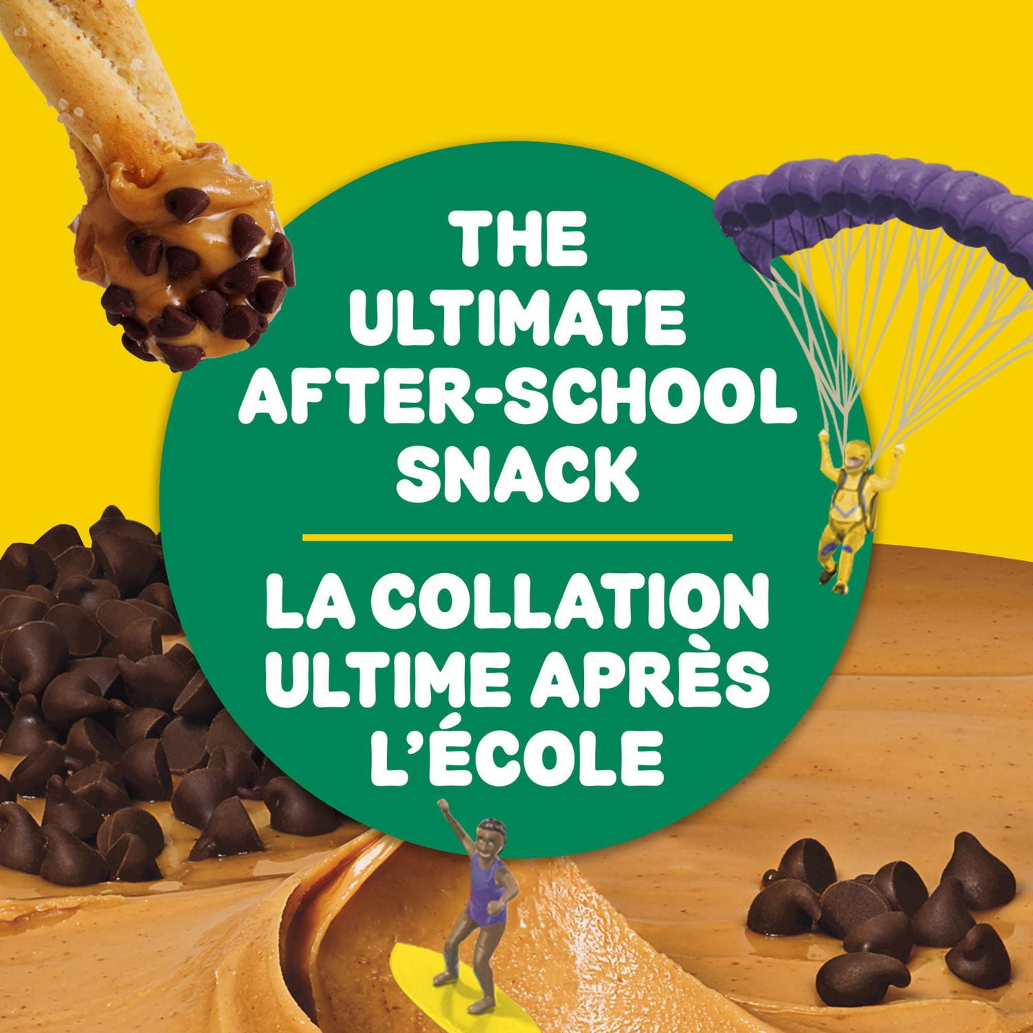 Lunchables Snackables Pretzels with Peanut Butter & Chocolate Chips, 56.7 g Tray, Lunchables Snackables