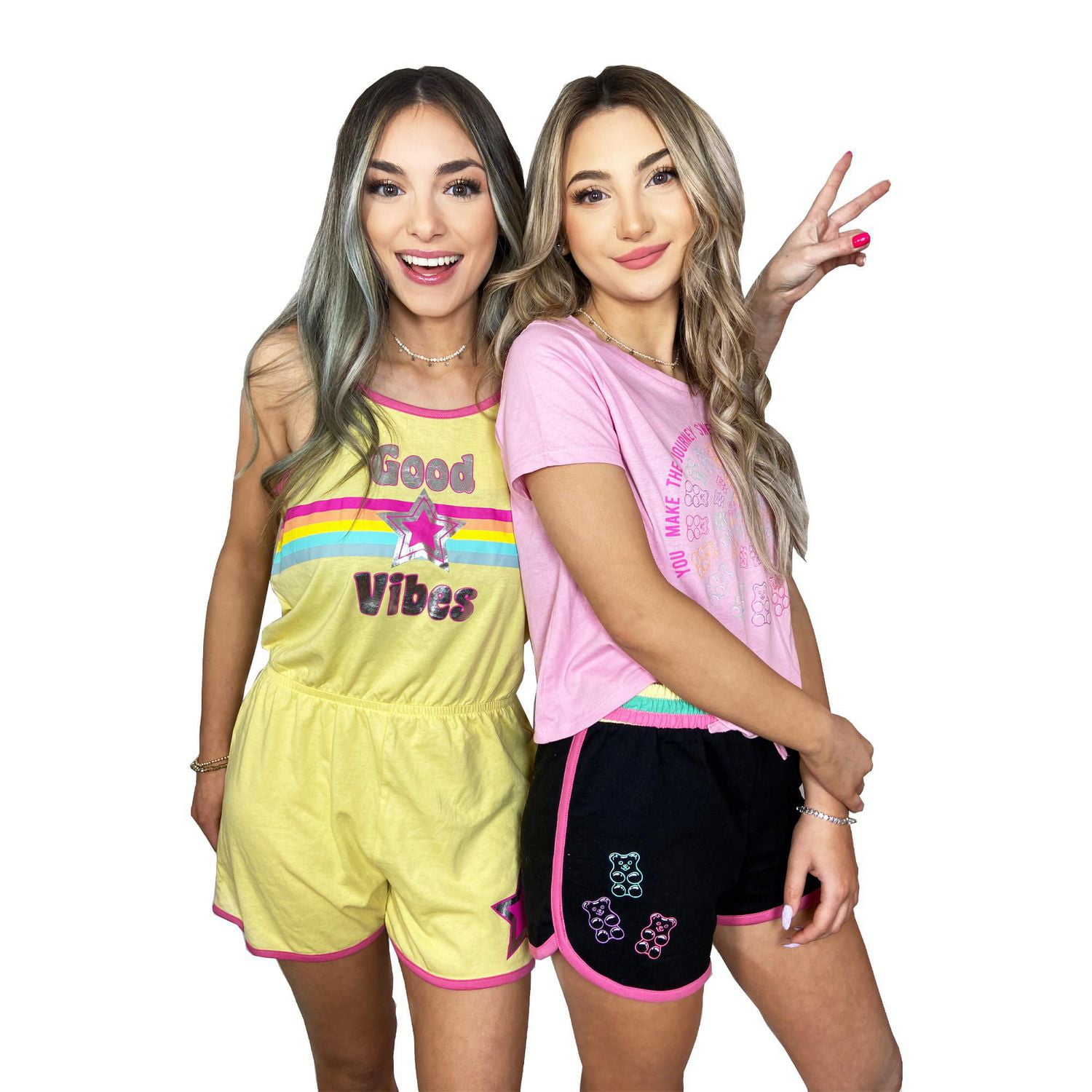 Girls We Wear Cute Good Star Vibes Romper