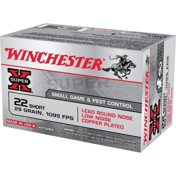 Winchester Munition Balle en plomb à pointe ronde courte Super-X 22, 29 grains