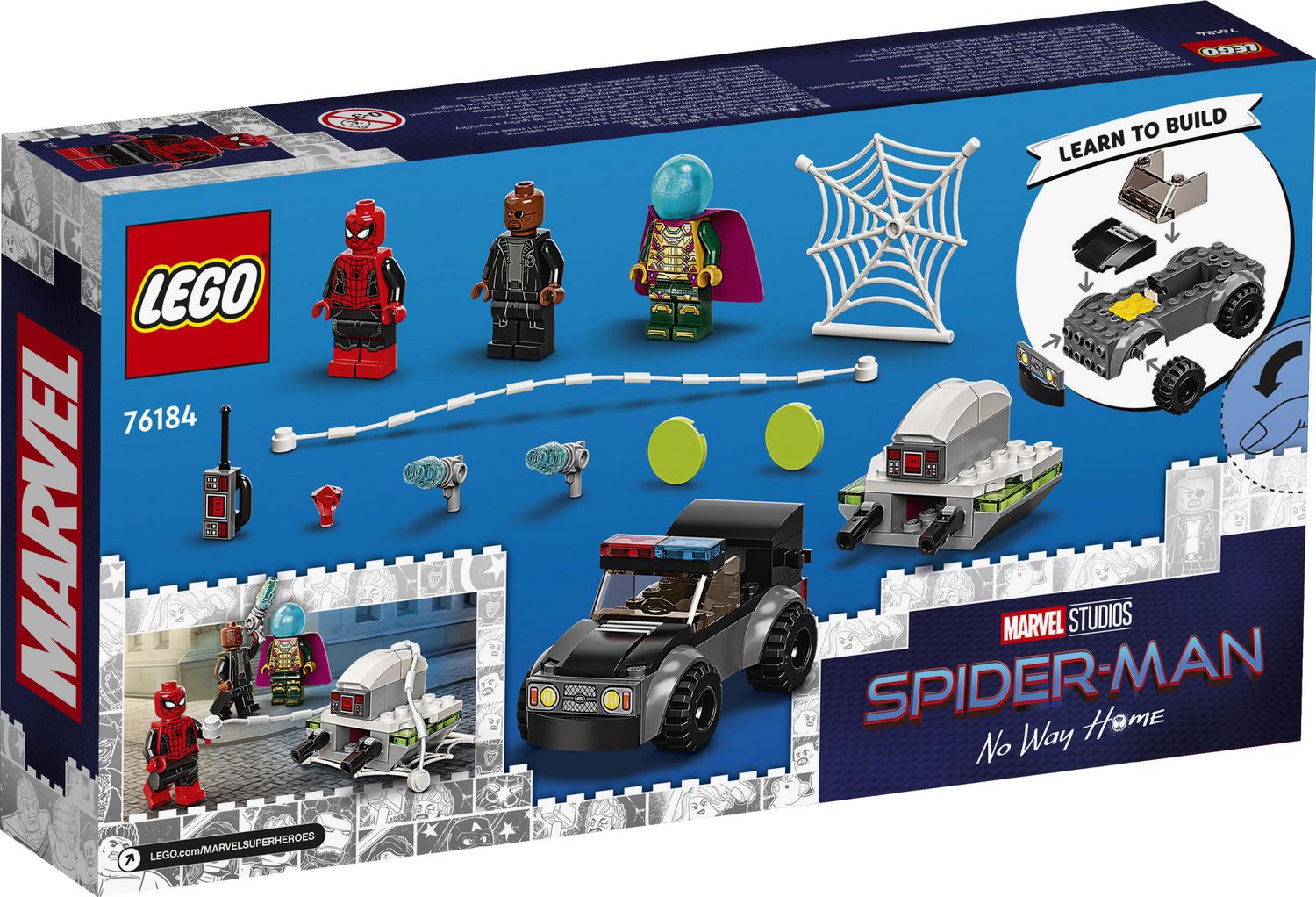 LEGO Marvel Spider-Man vs. Mysterio’s Drone Attack 76184 Toy Building Kit  (73 Pieces)