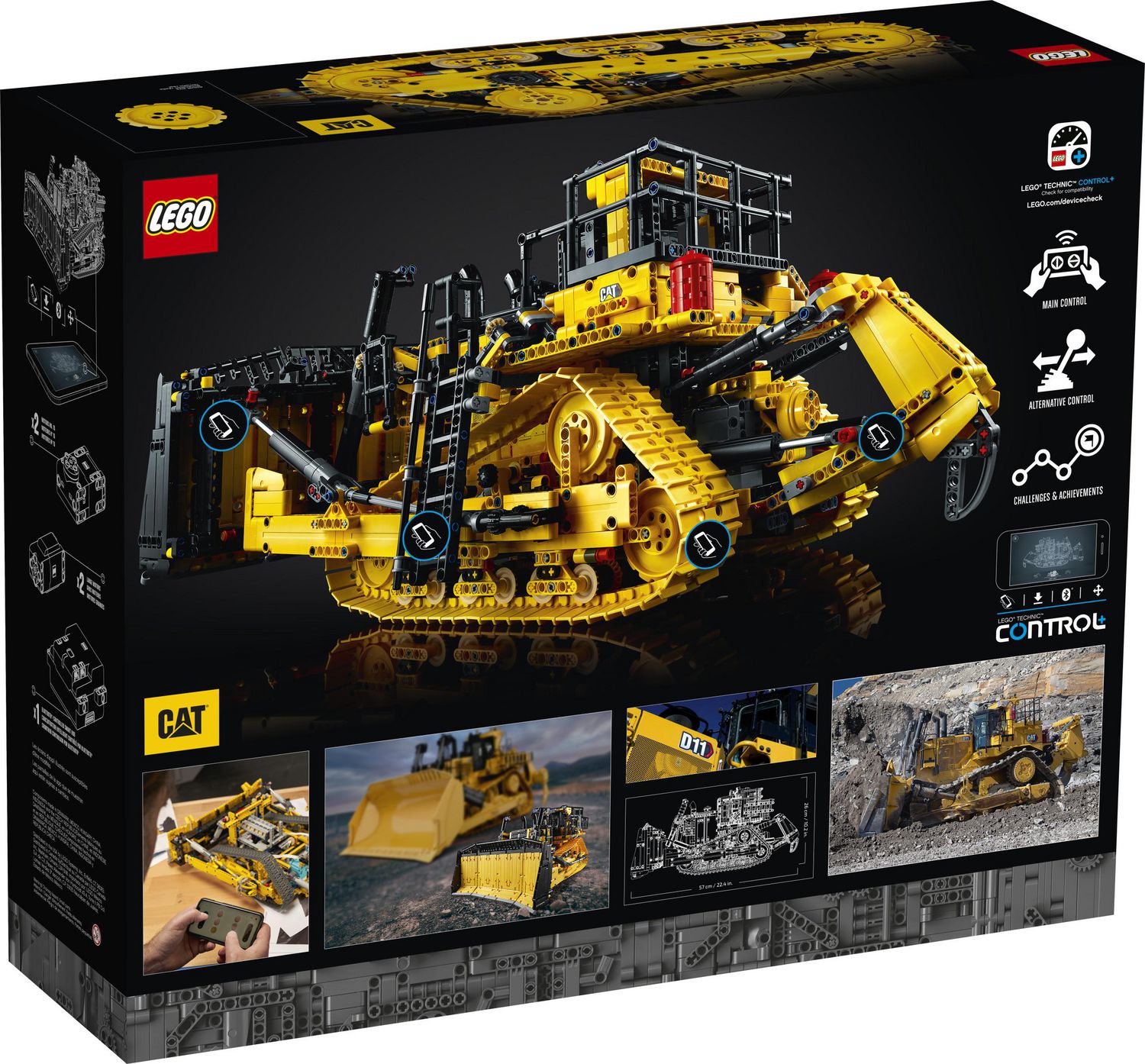 LEGO Technic App-Controlled Cat D11 Bulldozer 42131 Toy Building Kit (3,854  Pieces)