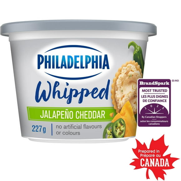 Produit de fromage à la crème Philadelphia Fouetté Jalapeno et Cheddar 227g