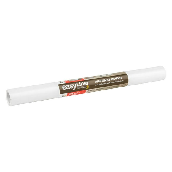 EasyLiner Contact Paper Adhesive Solids Shelf Liner, White, 20 in. x 20 ft.