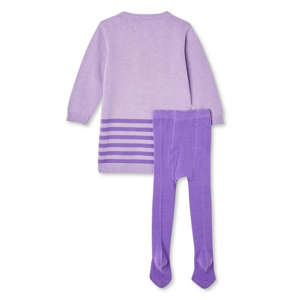 2-Piece Baby Girls Purple Floral Jumper & Bodysuit Set – Gerber  Childrenswear