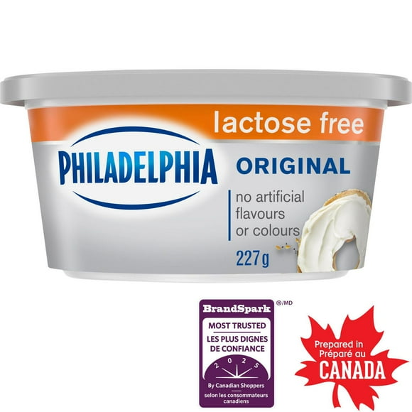 Produit de fromage à la crème Philadelphia Original, sans lactose 227g