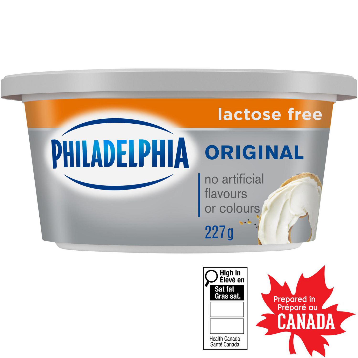 Philadelphia Original Lactose Free Cream Cheese Product, 227 g Tub
