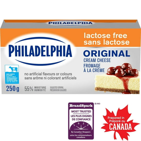 Fromage à la crème Philadelphia Original, Sans lactose 250g