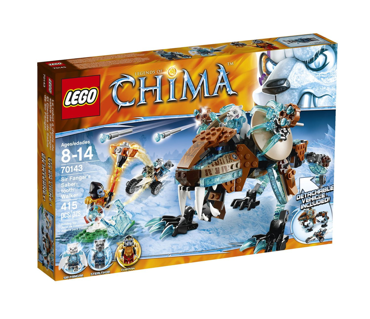 LEGO Chima Sir Fangar s Saber tooth Walker 70143 Walmart