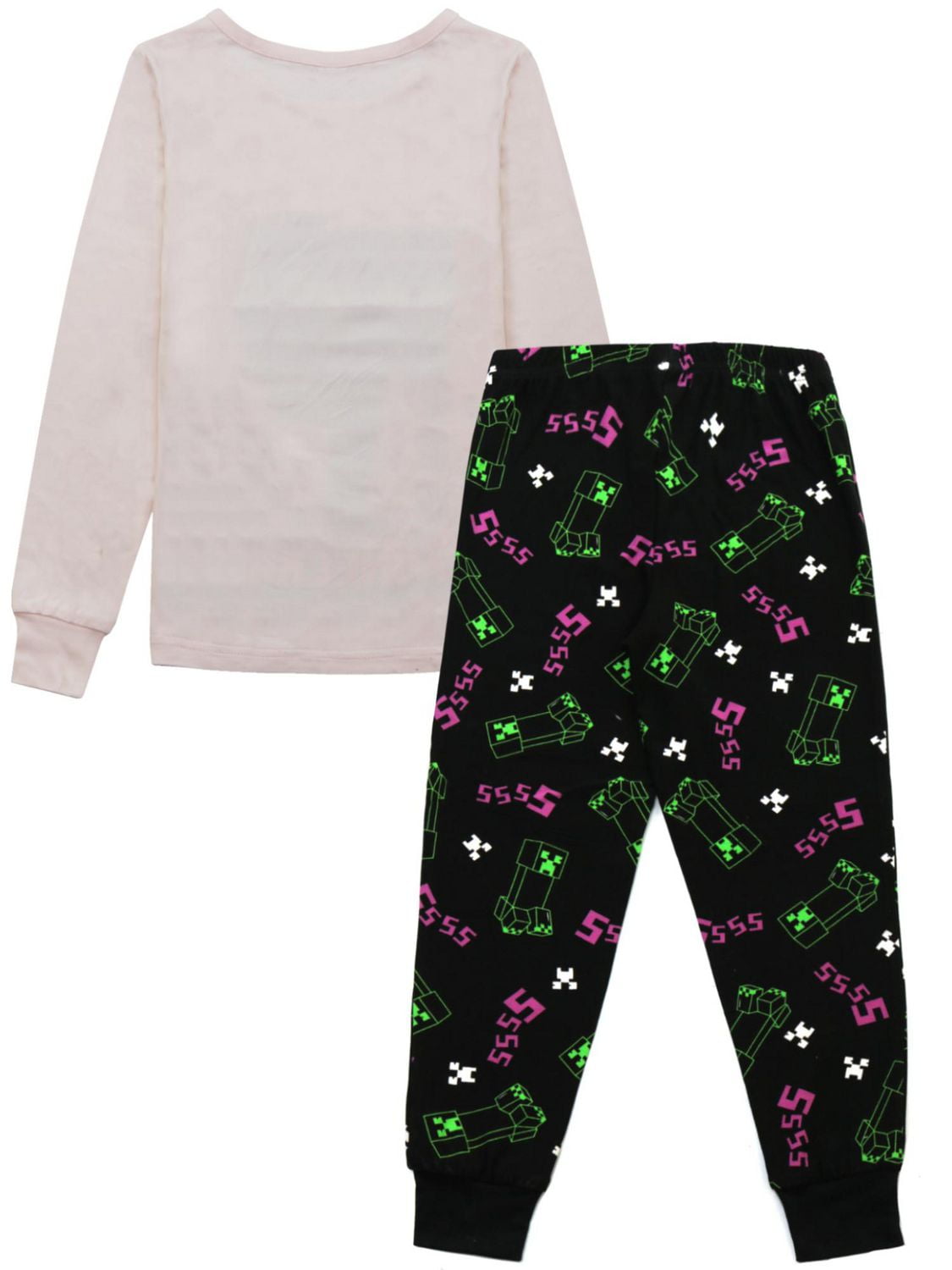 Minecraft Two Piece Pajama Set for Girls Walmart