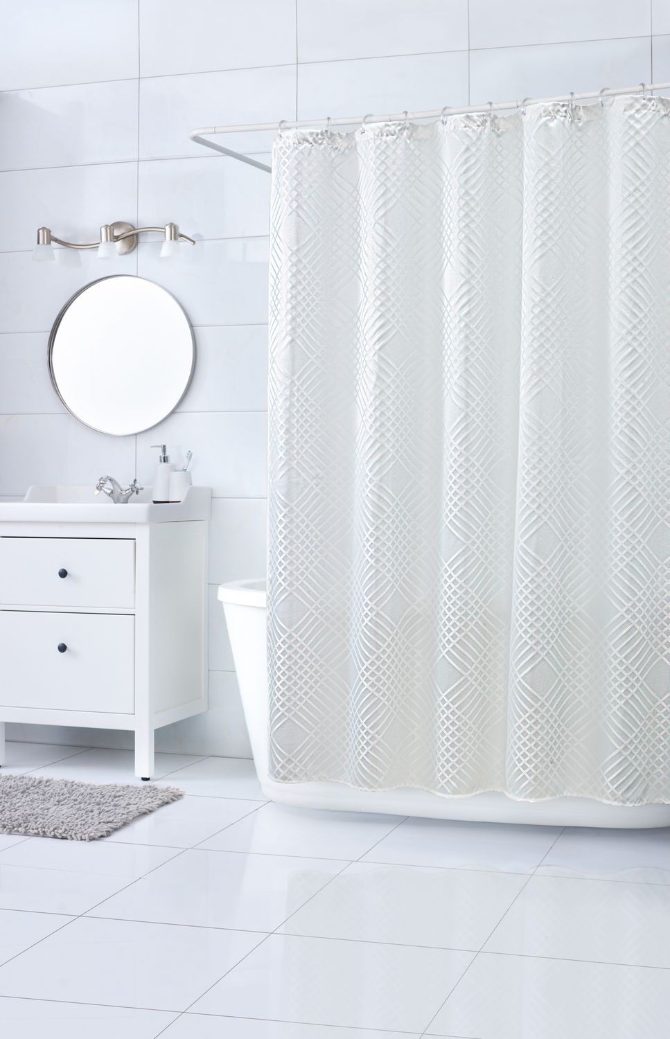 hometrends Grid Shower Curtain Walmart Canada