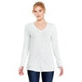 thumbnail image 1 of George Women's Long Sleeve V-Neckline Tee, 1 of 6