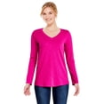 thumbnail image 1 of George Women's Long Sleeve V-Neckline Tee, 1 of 6