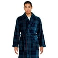 thumbnail image 1 of George Men's Plaid Fleece Robe, 1 of 6