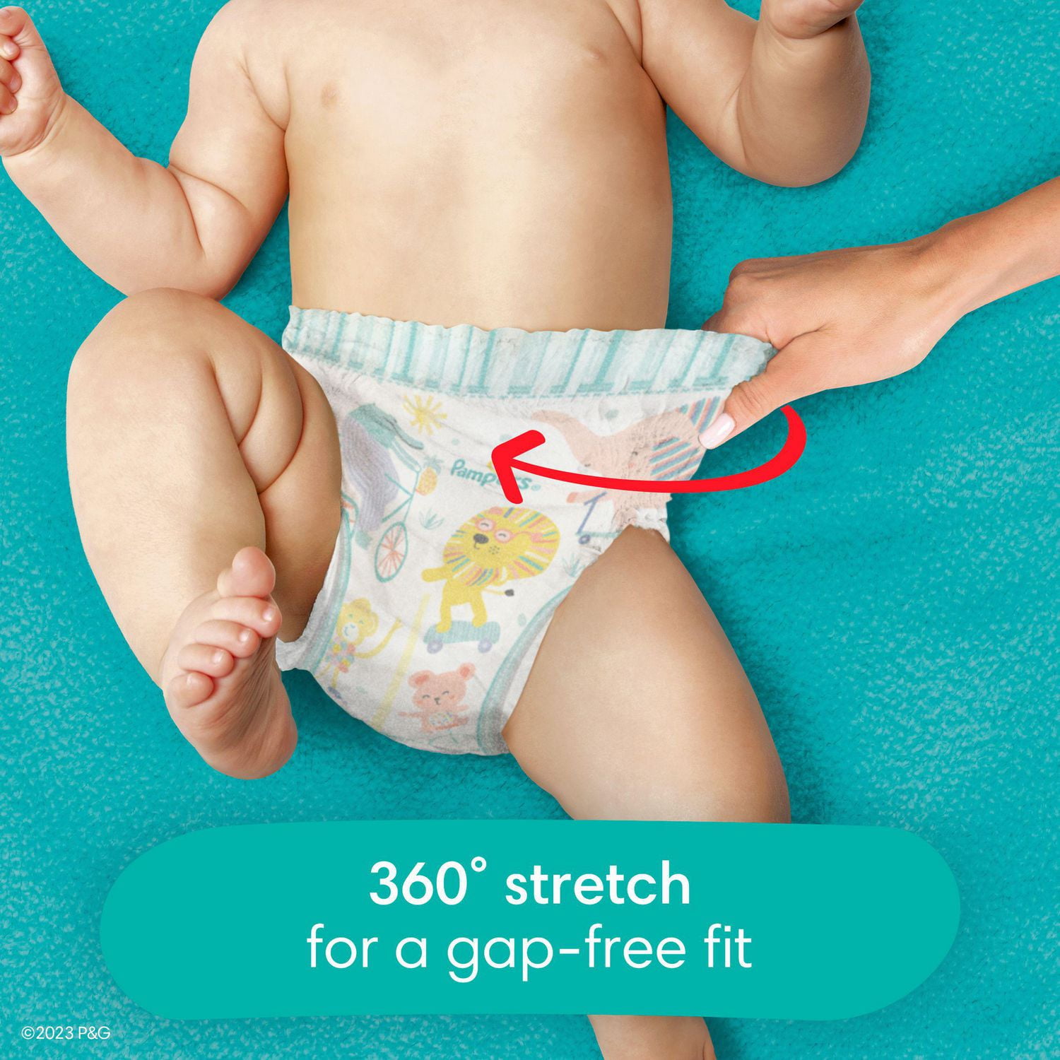 Pampers Cruisers 360 Pull-On Diapers, Size 7 (41+ lbs), Babyproof up to 100% leakproof diaper