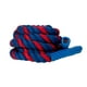 Corde de bataille en nylon torsadé de 4,6 m avec poignées de couleur unie GoZone Kids – Bleu/rouge Avec poignée caoutchoutée – image 2 sur 9