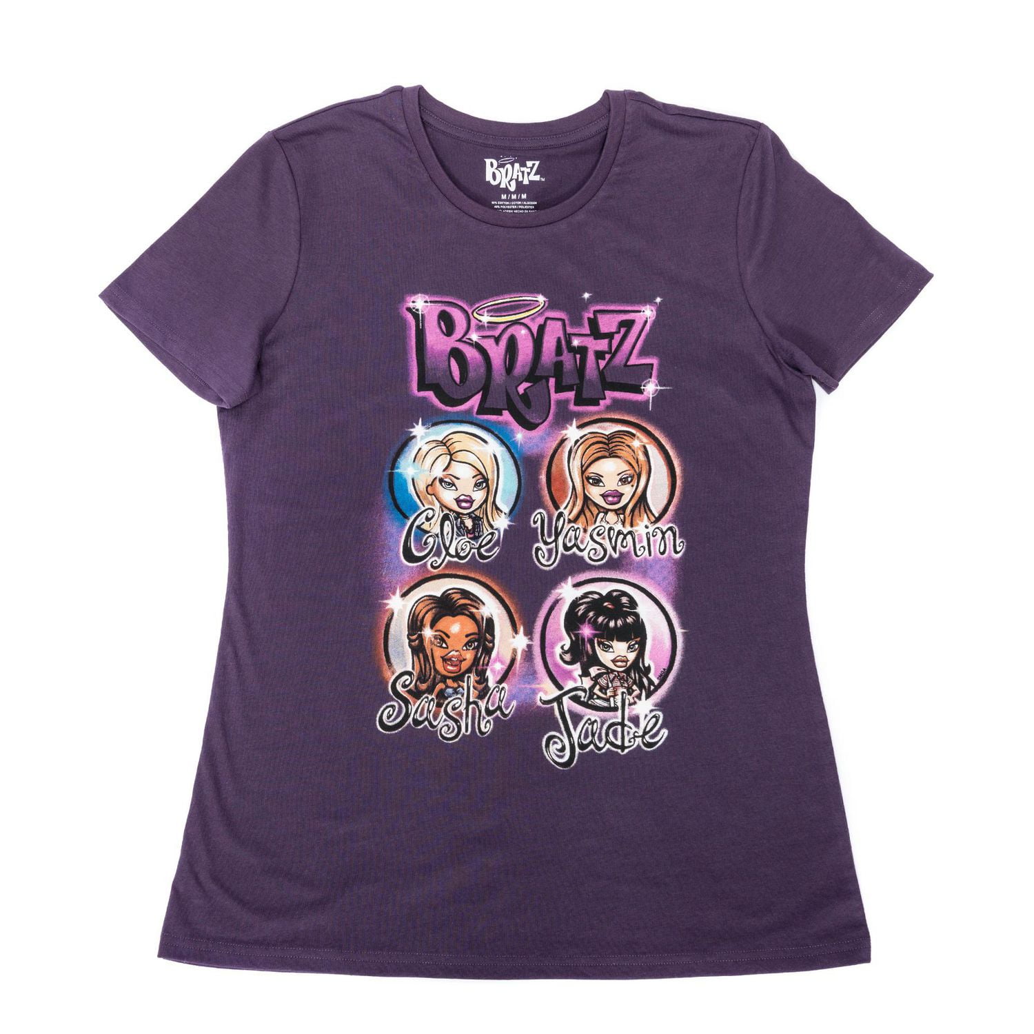 T-shirt à manches courtes Bratz Airbrush pour femme