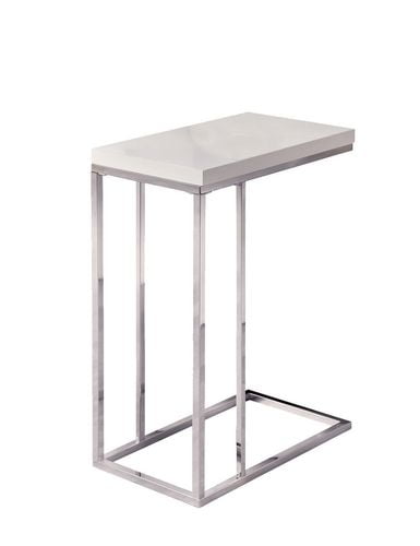 chrome c shaped side table