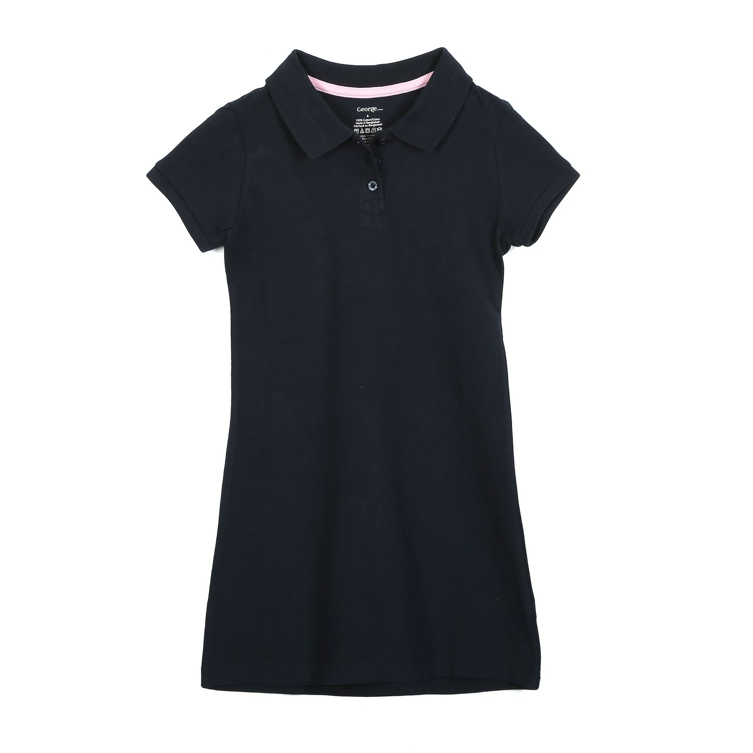 Girls’ School Uniform short Sleeved Polo Dress Walmart Canada
