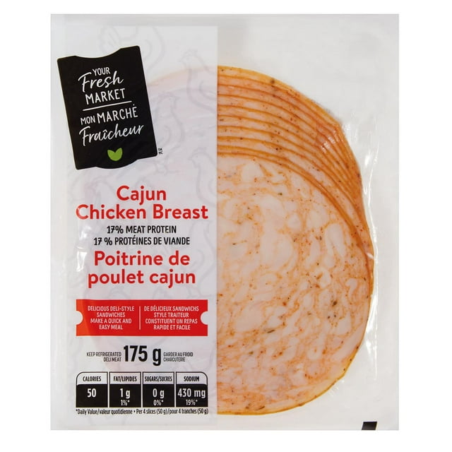 Poitrine de poulet cajun Mon marché fraîcheur 175g