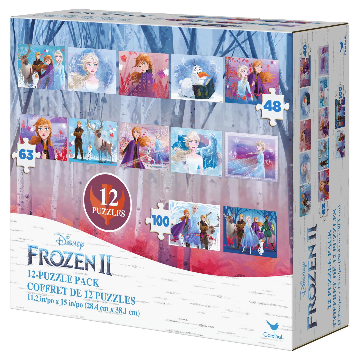 Disney Frozen 2 12 Pack of Puzzles 
