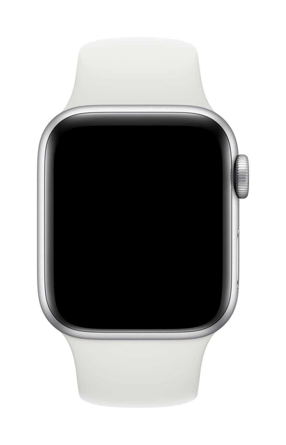 White band black online apple watch