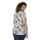 T-shirt drapé avec ourlet arrondi George Plus pour femmes – image 3 sur 6