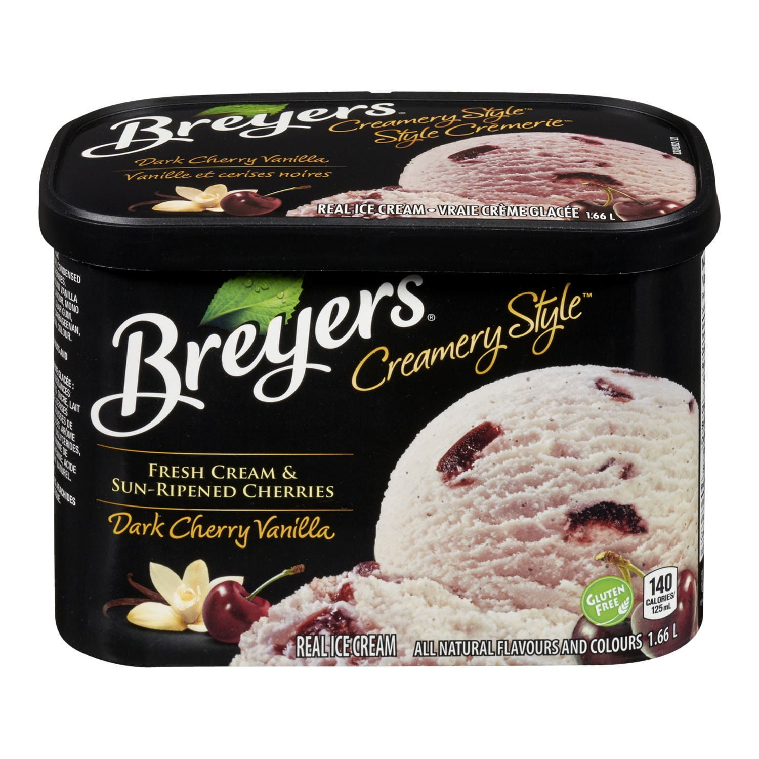 Breyers Creamery Style Dark Cherry Vanilla Ice Cream Walmart Canada