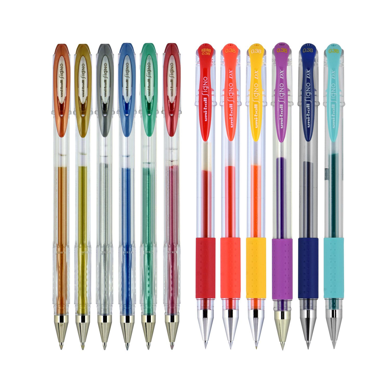 uniball™ Gel Pens, Signo DX Ultra Micro Point (0.38mm) & Stick