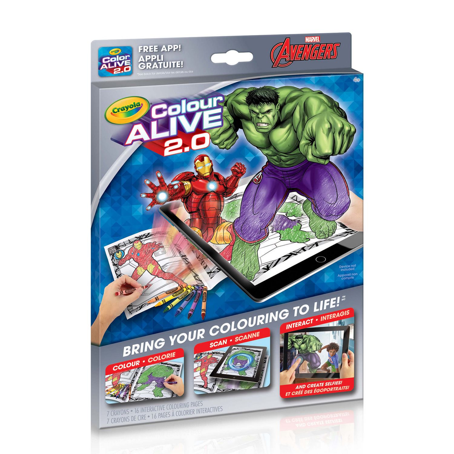 Crayola Colour Alivetm 2.0 Marvel Avengers Interactive Colouring Book -  Walmart.ca