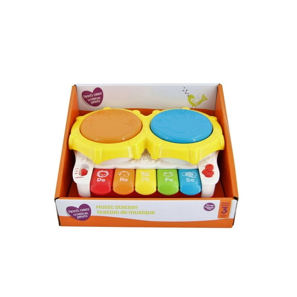 Parents Choice Music Station Piano Drums 02715 Infant Baby Toys
