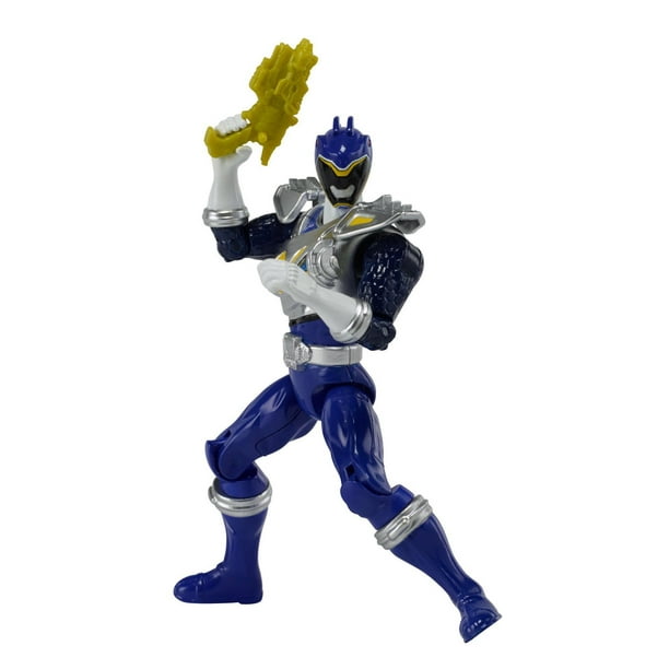 Figurine Power Rangers Dino Super Charge - Héros d'action Ranger bleu Dino Drive