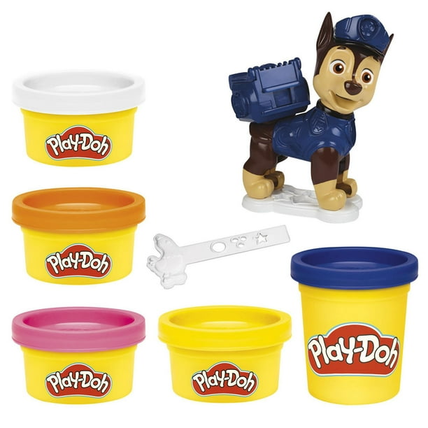 Play-Doh PATTE Patrouille Chase Mission sauvetage avec 5 couleurs de pâte à  modeler atoxique, jouet pour enfants, dès 3 ans 