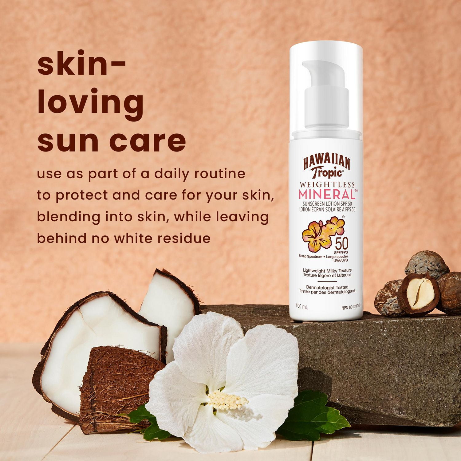 Hawaiian Tropic® Weightless Mineral™ Lotion Body Lotion SPF 50