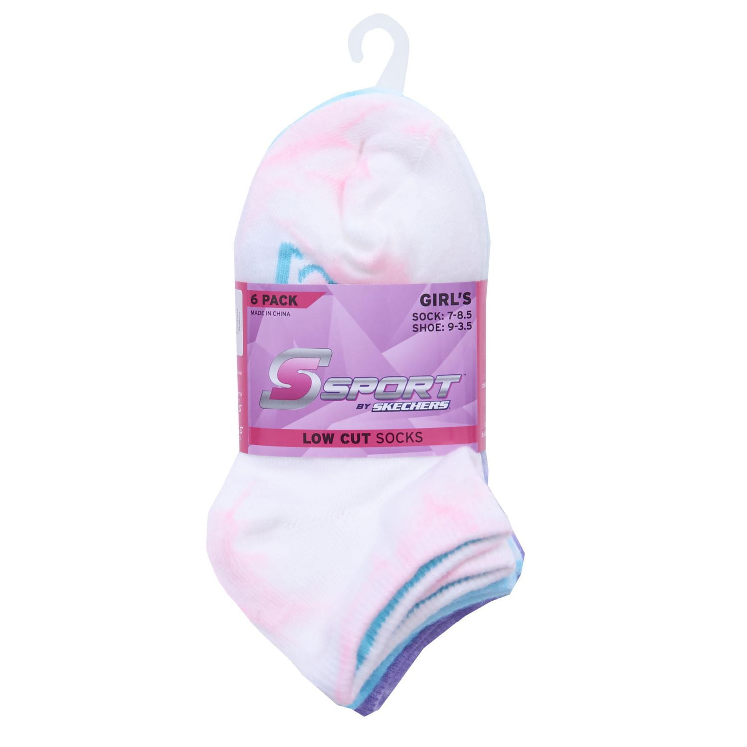 Chaussettes Courtes S Sport concues par Skechers pour filles 6 paquet