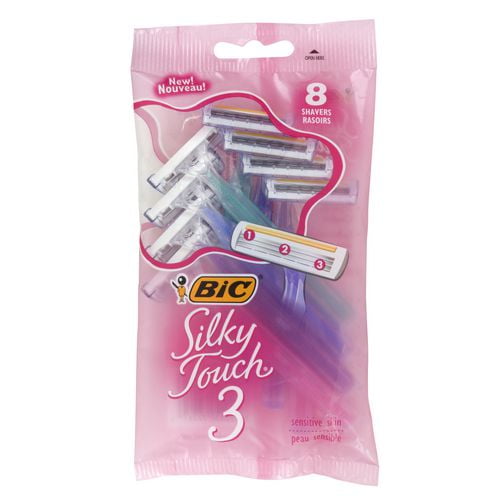 BIC Silky Touch Women's 3 Triple Blade Sensitive Skin Shavers Walmart