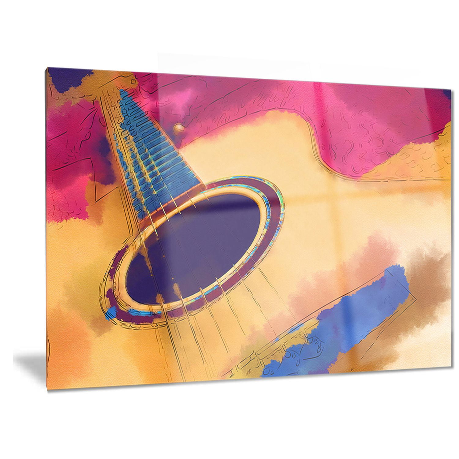 Design Art Listen to The Colourful Music Metal Wall Art | Walmart Canada
