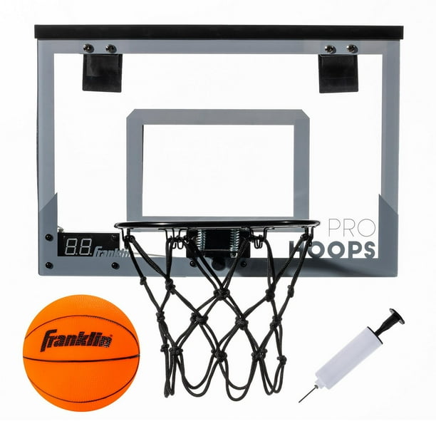 Panier de Basketball d'intérieur pour Enfants 16,5 X 12,5 - Mini Panier  de Basketball pour Porte avec 2 Ballons et Accessoires de Basket-Ball  complets?Joue de Basketball pour Enfants-Basketball Hoop