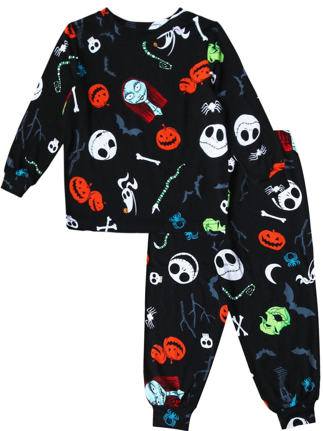 Pyjama 2 pièces - Adultes - Femmes Nightmare Before Christmas Tailles : 0-3M, 3-6M, 6-12M, 12-18M, 18-24M, 2T, 3T, 4T, 5T, S, M, L, XL, 1X, 2X, 3X, XS(4-5), S(6), M(7/8), L(10/12), S, M, L, XL
