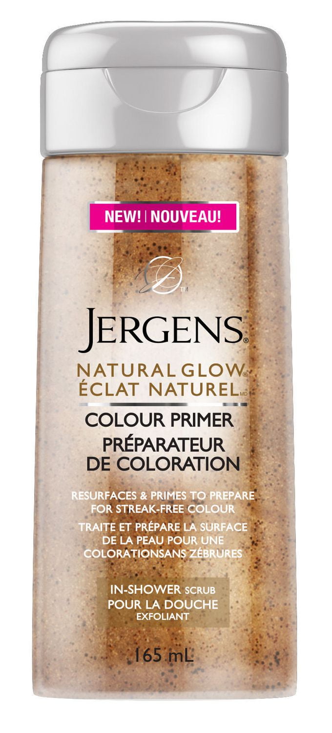 Jergens Natural Glow Colour Primer InShower Scrub Walmart Canada